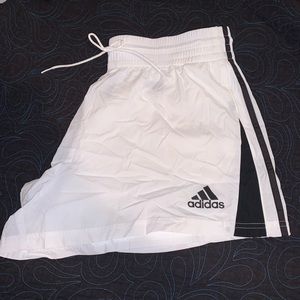 White Adidas Shorts